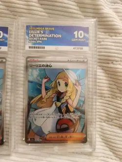 Pokemon Lillie's Determination 086/063 SR / Mega Brave ACE GEM MINT 10 - Image 3