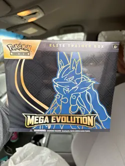 Pokemon Mega Evolution Elite Trainer Box English TCG 2023 Lucario Riolu - Image 1