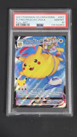 PSA 10 Flying Pikachu Vmax 007/025 Celebrations Pokemon 2021 - Image 1