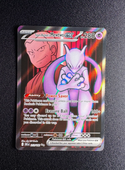 Pokemon Destined Rivals Team Rocket's Mewtwo ex 213/182 Ultra Rare Holo NM - Image 1