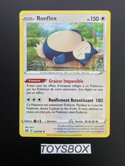 Carte Pokemon Ronflex Holo 143/196 / EB Origine Perdu EB11 / NEUF FR - Image 2