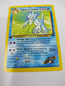 MINT Sabrina's Golduck Gym Challenge 30/132 Rare 1st Edition Pokemon WOTC - Image 1