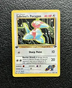 Pokemon TCG - 1st Edition Sabrina's Porygon 98/132 - Gym Challenge *NM/M - Image 1