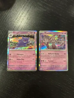 Pokemon Gengar 094/165 & Mewtwo 150/165 Sv: Scarlet & Violet 151 - Image 1