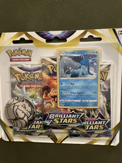 Pokemon Brilliant Stars 3 Pack Blister Sealed x 2 ( glaceon and leafeon set) - Image 2