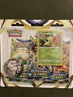 Pokemon Brilliant Stars 3 Pack Blister Sealed x 2 ( glaceon and leafeon set) - Image 3