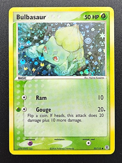 Pokemon TCG: Bulbasaur Reverse Holo 55/112 Fire Red & Leaf Green LP - Image 2