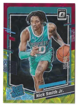 2023-24 Panini Donruss Optic NICK SMITH JR Red & Gold /99 Rookie RC - Image 1