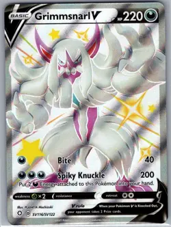 Grimmsnarl V SV116/SV122 Shining Fates: Shiny Vault - Pokemon Card - NM - Image 1
