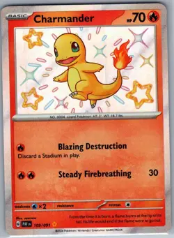 Charmander 109/091 SV: Paldean Fates - Pokemon Card - NM - Image 1