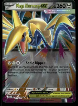 Pokemon Cards Mega Skarmory ex 055/088 Perfect Order Double Rare NM *3 - Image 1