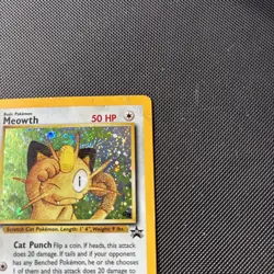 Pokemon Card Black Star Promo Holo Meowth 10 WOTC - Image 3