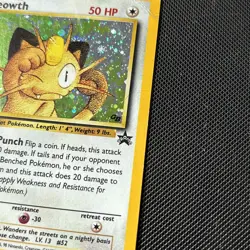 Pokemon Card Black Star Promo Holo Meowth 10 WOTC - Image 4
