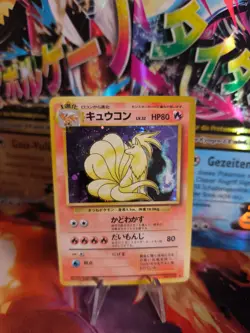 Pokemon Karte Card Vulnona Ninetales Base Expansion Set Holo Wotc japanese Exc - Image 1