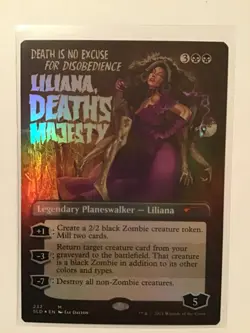 MTG Magic Liliana, Death's Majesty Secret Lair Drop Foil Mythic Rare NM - Image 1
