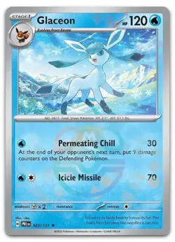 Glaceon (Master Ball Pattern) #25/131 (NM) PRE Pokemon - Image 1