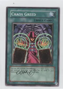 Chaos Greed Unlimited YuGiOh Invasion of #IOC-038 2004 - Image 1