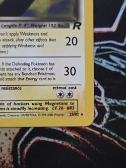 Pokemon TCG Dark Magneton 28/82 Team Rocket Unlimited Non Holo Rare WotC 2000 - Image 5