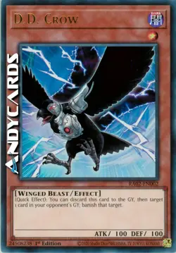 D.D. CROW • (Corvo D.D.) • Ultra R • RA02 EN002 • 1Ed • Yugioh! • ANDYCARDS - Image 1