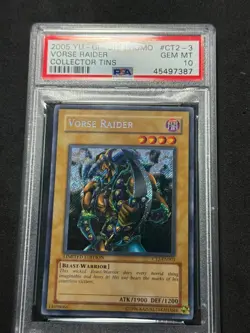 Yugioh PSA 10 Vorse Raider CT2-EN003 Secret Rare Promo - Image 2