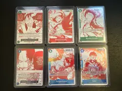 One Piece OP13 - 3rd Anniversary Treasure Campaign Promo Card Lot (6 Cards) NM/M - Image 1
