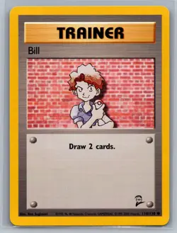 Bill Base Set 2 #118/130 Common Pokemon Card - Image 1