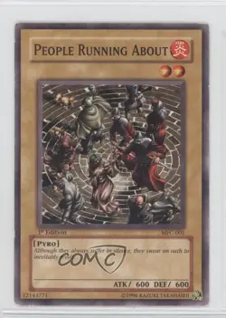 People Running About 1st Ed. YuGiOh Magician's Force #MFC-001 2003 - Image 1