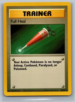 Full Heal Base Set #082/102 Uncommon Pokemon Card - Image 1