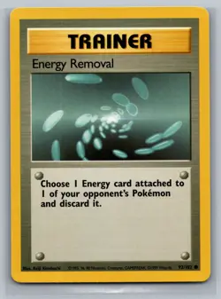 Energy Removal Base Set #092/102 Common Pokemon Card - Image 1