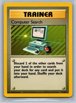 Computer Search Base Set #071/102 Rare Pokemon Card - Image 1