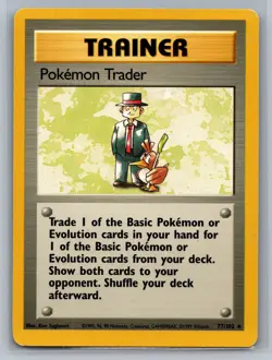 Pokemon Trader Base Set #077/102 Rare Pokemon Card - Image 1