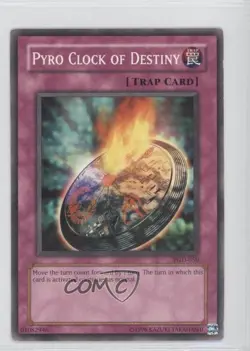 Pyro Clock of Destiny YuGiOh Pharaonic Guardian #PGD-050 2003 - Image 1