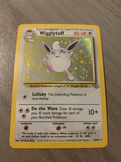 Pokemon TCG Wigglytuff Card 16/64 Holo Rare Jungle Set - Image 2