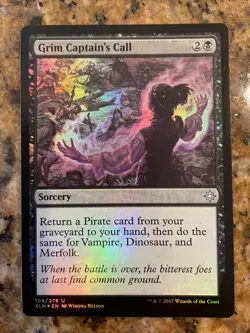 MTG FOIL Grim Captain's Call – Ixalan # 108 Rare - Image 1