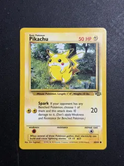 Pokemon TCG Jungle Pikachu #60/64 Common WoTC Vintage NM - Image 1