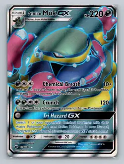 Pokemon SM - Burning Shadows #138/147 Alolan Muk GX (Full Art) - Image 1