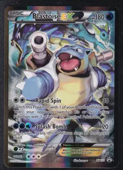 Pokemon TCG Blastoise EX XY122 Black Star Promo Full Art - Image 1