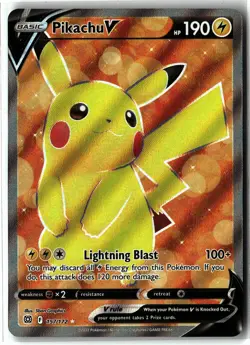 Pikachu V ⭐ 157/172 Holo Ultra Rare Brilliant Stars 2022 Pokemon NM - Image 1