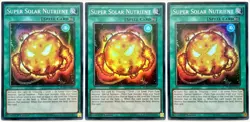 3 x FUEN-EN055 Super Solar Nutrient - Super Rare 1st Edition Lightly Played - Image 1