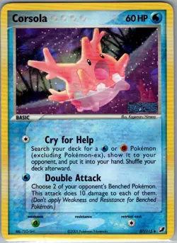 Corsola 37/115 Reverse Holo Unseen Forces - Pokemon Card - NM - Image 1