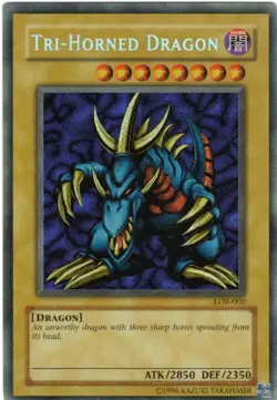 Tri Horned Dragon (LOB-000) - Secret Rare LP - Yugioh *FREE SHIPPING - Image 1