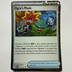 Ogres Mask 159/167 Cosmos Holo Swirl Twilight Masquerade Pokemon Card - Image 1
