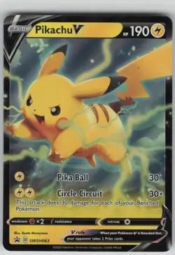 Pikachu V Promo SWSH: Sword & Shield Promo Cards SWSH063 NM - Image 1