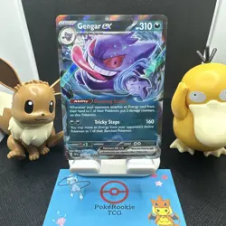 Gengar ex Temporal Forces Double Rare Pokemon TCG 104/162 Scarlet & Violet SV05 - Image 1