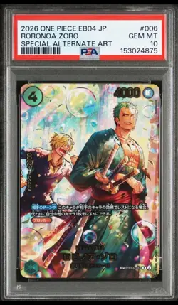 Roronoa Bubble Zoro 006 SP EB04 Egghead Crisis One Piece Japanese PSA 10 - Image 1