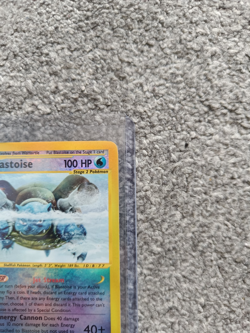 Pokemon TCG Blastoise 4/165 Expedition Base Set Reverse Holo - Image 3