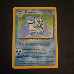 Blastoise 2/102 Pokemon Card TCG Base Set Unlimited Holo MP - Image 1