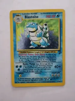 Pokemon TCG 2000 Base Set 2 Blastoise Holo Card 2 /130 LP/NM Condition - Image 1