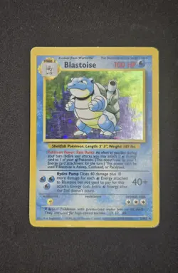 Blastoise Base Set 2 2/130 Holo Pokemon TCG Unlimited Holo Rare MP/HP - Image 1