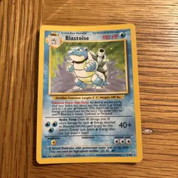 Pokemon TCG Blastoise 002/102 Base Set 2 Holo 1999 WOTC Unlimited. LP - Image 1